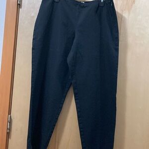 EILEEN FISHER Stretch Black Pants, Size Large